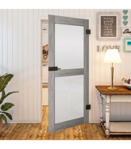 Ganzglastür - Country Graueiche Model 23 - modernes Zuhause