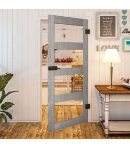 Ganzglastür - Country Graueiche Model 31 - modernes Zuhause