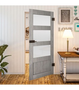 Ganzglastür - Country Graueiche Model 36 - modernes Zuhause