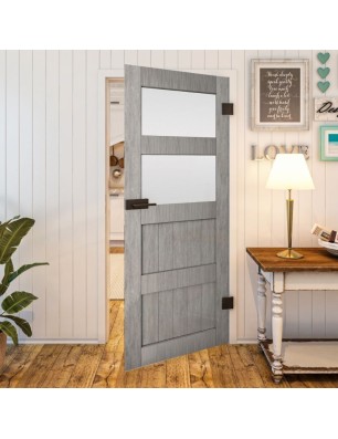 Ganzglastür - Country Graueiche Model 37 - modernes Zuhause