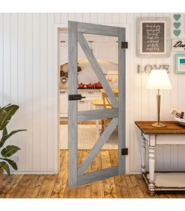 Ganzglastür - Country Graueiche Model 41 - modernes Zuhause