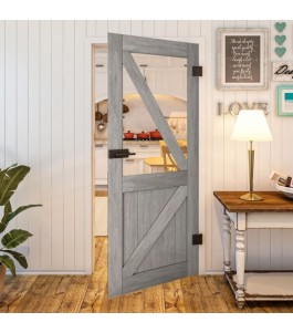 Ganzglastür - Country Graueiche Model 42 - modernes Zuhause