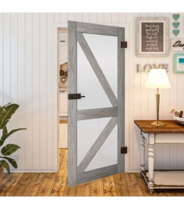 Ganzglastür - Country Graueiche Model 43 - modernes Zuhause