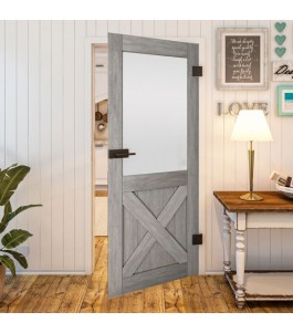 Ganzglastür - Country Graueiche Model 54 - modernes Zuhause