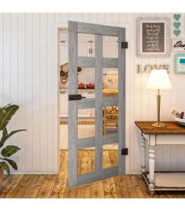 Ganzglastür - Country Graueiche Model 61 - modernes Zuhause