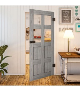 Ganzglastür - Country Graueiche Model 62 - modernes Zuhause