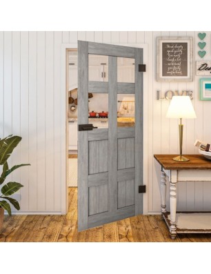 Ganzglastür - Country Graueiche Model 62 - modernes Zuhause