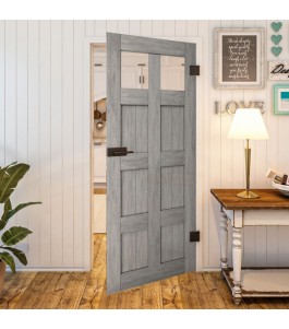 Ganzglastür - Country Graueiche Model 63 - modernes Zuhause