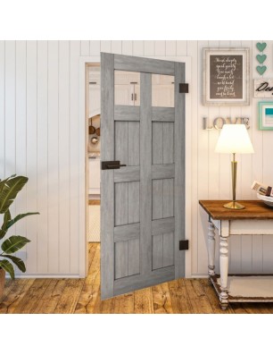 Ganzglastür - Country Graueiche Model 63 - modernes Zuhause