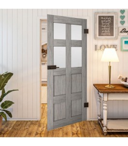 Ganzglastür - Country Graueiche Model 65 - modernes Zuhause