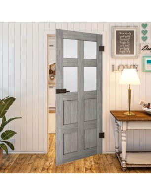 Ganzglastür - Country Graueiche Model 65 - modernes Zuhause