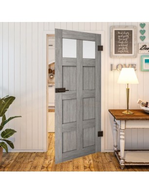 Ganzglastür - Country Graueiche Model 66 - modernes Zuhause