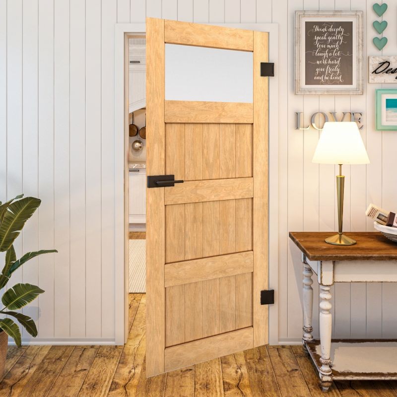 Ganzglastür - Country Sonoma Eiche Modell 38