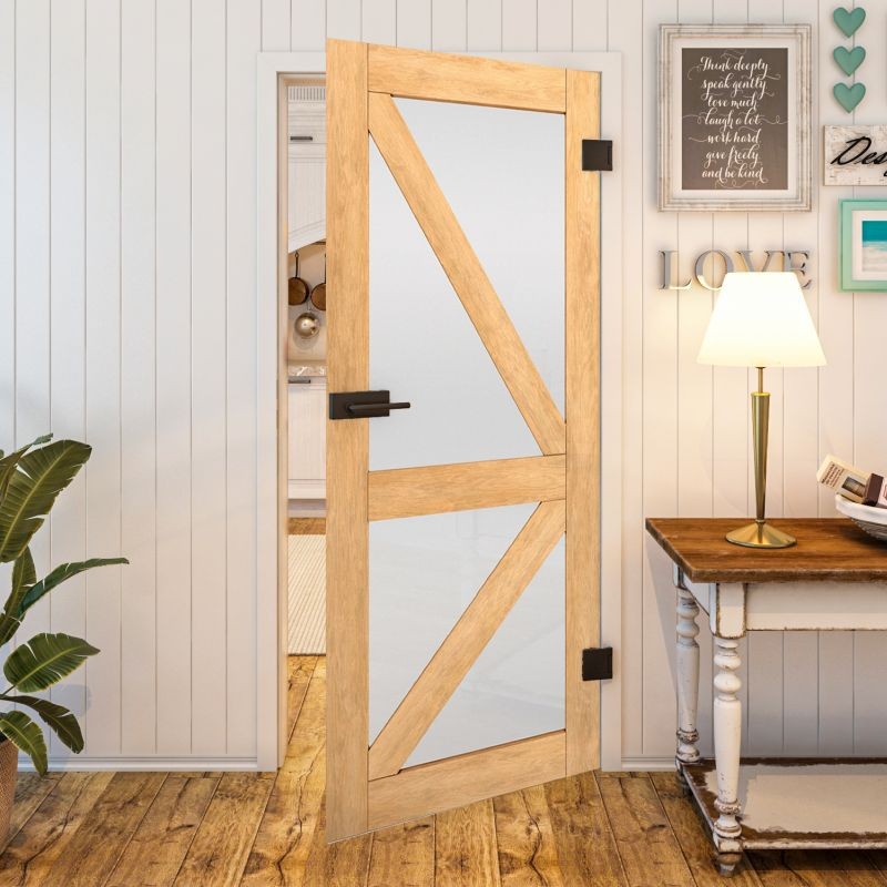 Ganzglastür - Country Sonoma Eiche Modell 43