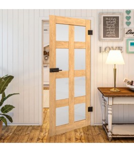 Ganzglastür - Country Sonoma Eiche Model 64-modernes Zuhause