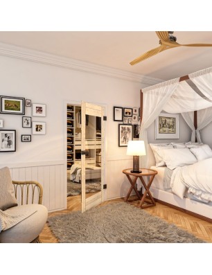 Ganzglastür - Country Astkiefer Model 11 - modernes Zuhause