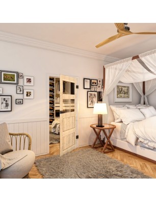 Ganzglastür - Country Astkiefer Model 33 - modernes Zuhause