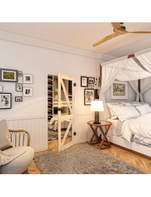 Ganzglastür - Country Astkiefer Model 41 - modernes Zuhause