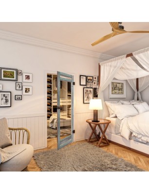 Ganzglastür - Country Bunt geplankt Model 11