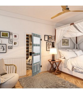 Ganzglastür - Country Bunt geplankt Model 36