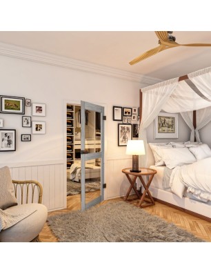 Ganzglastür - Country Graueiche Model 21 - modernes Zuhause