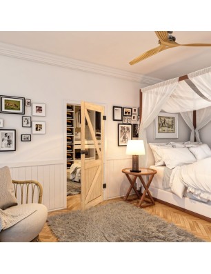 Ganzglastür - Country Sonoma Eiche Model 42-modernes Zuhause