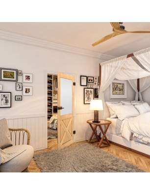 Ganzglastür - Country Sonoma Eiche Model 54-modernes Zuhause