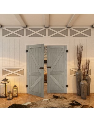 Ganzglastür - Country Graueiche Model 40 - modernes Zuhause