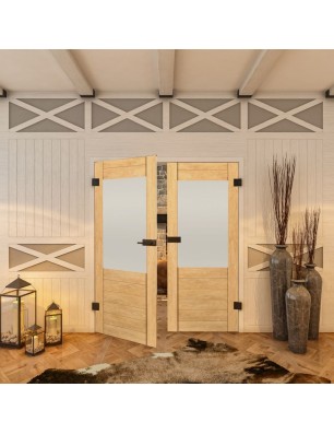 Ganzglastür - Country Sonoma Eiche Model 14-modernes Zuhause