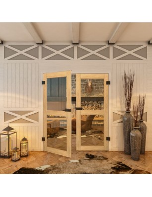 Ganzglastür - Country Sonoma Eiche Model 21-modernes Zuhause