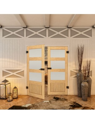 Ganzglastür - Country Sonoma Eiche Model 36-modernes Zuhause