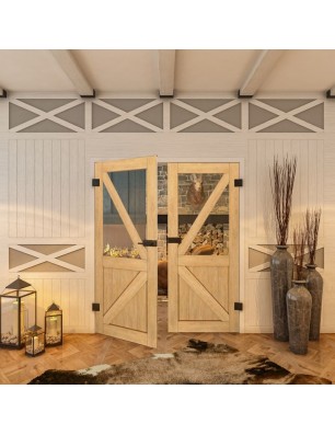 Ganzglastür - Country Sonoma Eiche Model 42-modernes Zuhause