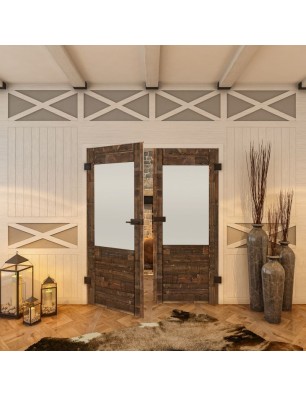 Ganzglastür - Country Altholz Astig Model 14