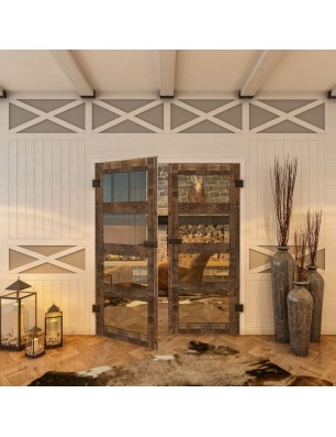 Ganzglastür - Country Altholz Astig Model 34