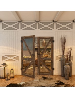 Ganzglastür - Country Altholz Astig Model 42