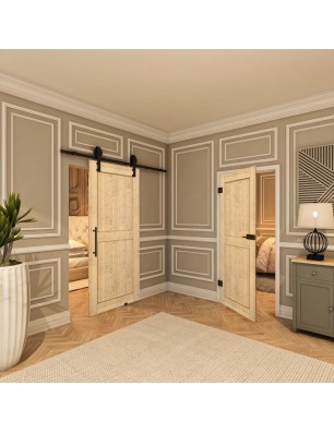 Ganzglastür - Country Astkiefer Model 20 - modernes Zuhause