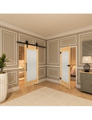 Ganzglastür - Country Sonoma Eiche Model 13-modernes Zuhause