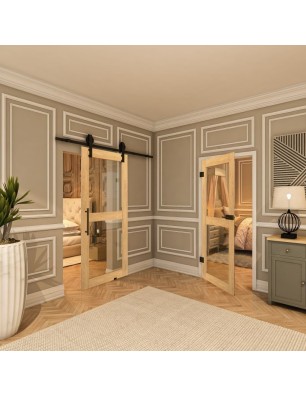 Ganzglastür - Country Sonoma Eiche Model 21-modernes Zuhause