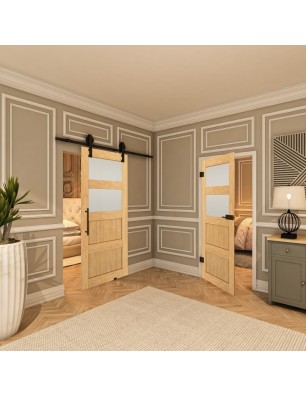 Ganzglastür - Country Sonoma Eiche Model 37-modernes Zuhause