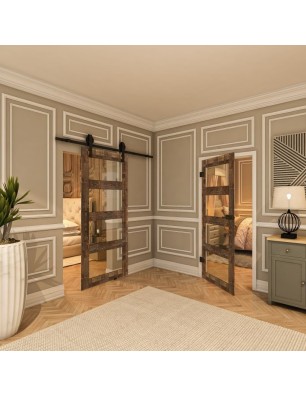 Ganzglastür - Country Altholz Astig Model 34