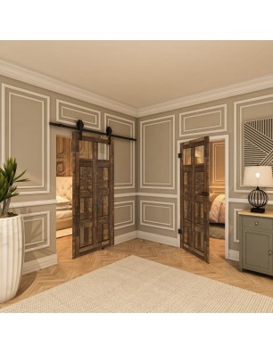 Ganzglastür - Country Altholz Astig Model 61