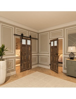 Ganzglastür - Country Altholz Astig Model 64