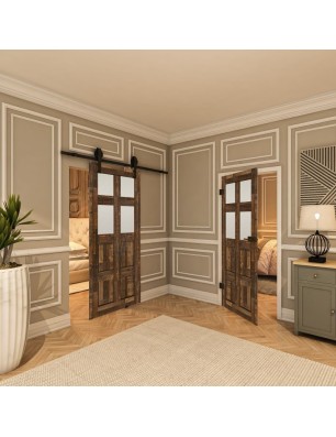 Ganzglastür - Country Altholz Astig Model 65