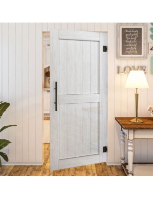 Pendeltür - Country Weiss Rustikal Model 20-modernes Zuhause