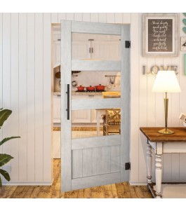 Pendeltür - Country Weiss Rustikal Model 32-modernes Zuhause