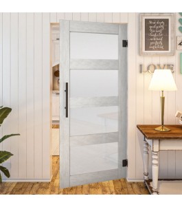 Pendeltür - Country Weiss Rustikal Model 35-modernes Zuhause