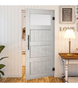 Pendeltür - Country Weiss Rustikal Model 38-modernes Zuhause