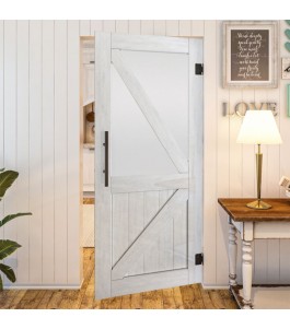 Pendeltür - Country Weiss Rustikal Model 44-modernes Zuhause