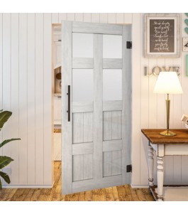 Pendeltür - Country Weiss Rustikal Model 65-modernes Zuhause