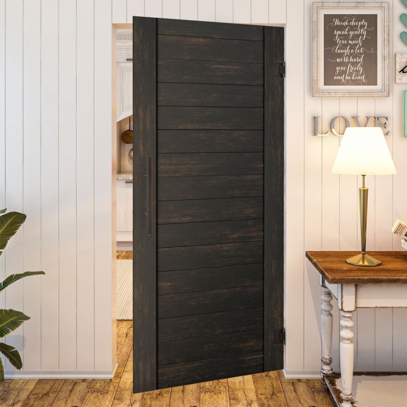 Pendeltür - Country Schwarz gebeizt Modell 10 Pendeltür - Country Schwarz gebeizt Modell 10